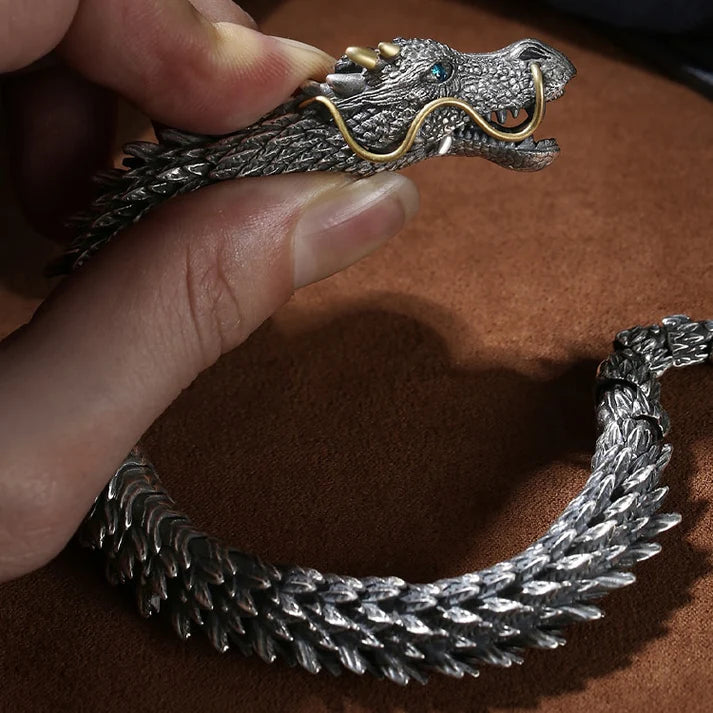 Pulsera Dragón De Inspiración Nórdica